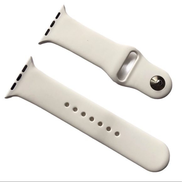 5/$20 NEW WHITE Silicone Sport Band Apple Watch 44/45/49 mm S/M - Picture 2 of 9